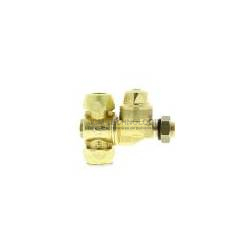 Porte Buse 2 sorties Laiton A/G 1/4"M