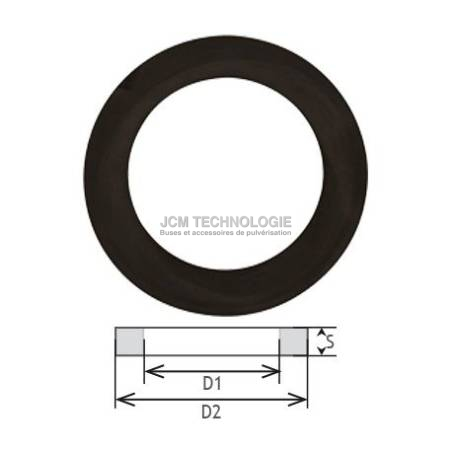 Joint plat extérieur 50 mm intérieur 27 mm caoutchouc épaisseur 2 mm :  : Commerce, Industrie et Science
