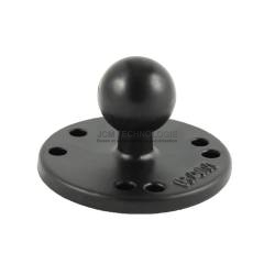 Boule de fixation Ram base ronde 6.35 mm - boule B  - boule 2.54 cm (1")