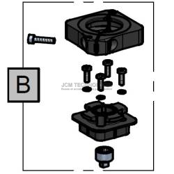 Kit adaptateur nouveau moteur Arag sur ancienne vanne 1" - 1"1/4 - 1"1/2