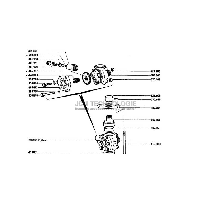 455757-membrane-soupape de securite-pompe-Berthoud