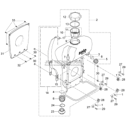Vue éclatée du cadre de...