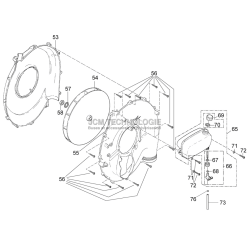 Vue éclatée du carter et du...