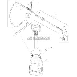 Vue éclatée pulvérisateur...
