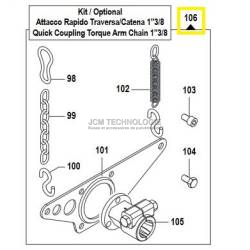 Kit d'accouplement rapide a chaine de pompe Comet Aps 51 - APS 61 - Aps 71