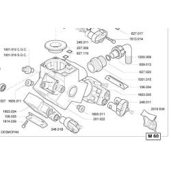 Couvercle de clapet pompe Imovilli M60 - DX - Droit