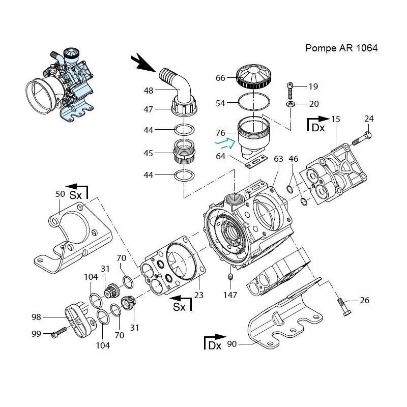 ref_18850_Joint de clapet pompe Annovi Reverberi - AR1604