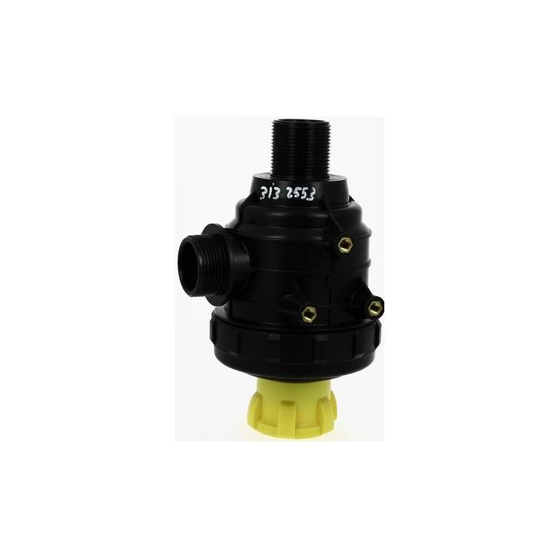 ref_10656_Filtre aspiration Arag 313 avec vanne - 1"1/4 M - 50 mailles bleu