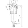 ref_12999_Filtre refoulement Arag 326 autonettoyant - T5 M/F - 20 bars - 50 mesh bleu ref_12999_Filtre refoulement Arag 326 autonettoyant - T5 M/F - 20 bars - 50 mesh bleu