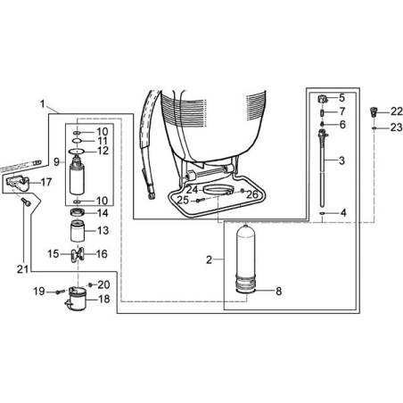 ref_13640_Bielle sans téton de pompe à piston SOLO 425 - 435 - 473P