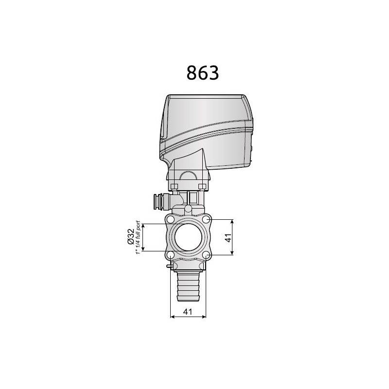 ref_11518_Vanne de réglage électrique Arag 100 l/min - retour 19 mm - 14 sec ref_11518_Vanne de réglage électrique Arag 100 l/min - retour 19 mm - 14 sec