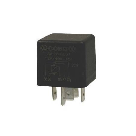 ref_13162_Mini relais COBO 12V à diode roue libre type 30 85 86 87 87a