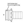 ref_12035_Joint torique Viton pour raccord à agrafe Arag T1 - 12.37 x 2.62 mm