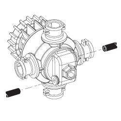 Porte buse Quadrix D25 mm avec Raccord Sortie Air double D4 mm
