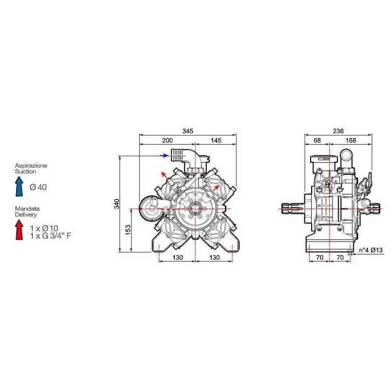 Pompe Comet Aps 96-Dimension-60930012