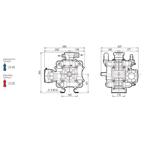 Pompe Comet BP171K 1"3/8 - 1"3/8 Pompe Comet BP171K 1"3/8 - 1"3/8