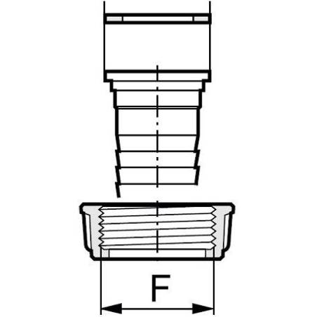 Joint plat pour raccord 1"1/2 Femelle (40/49) et 1" Mâle (26/34)