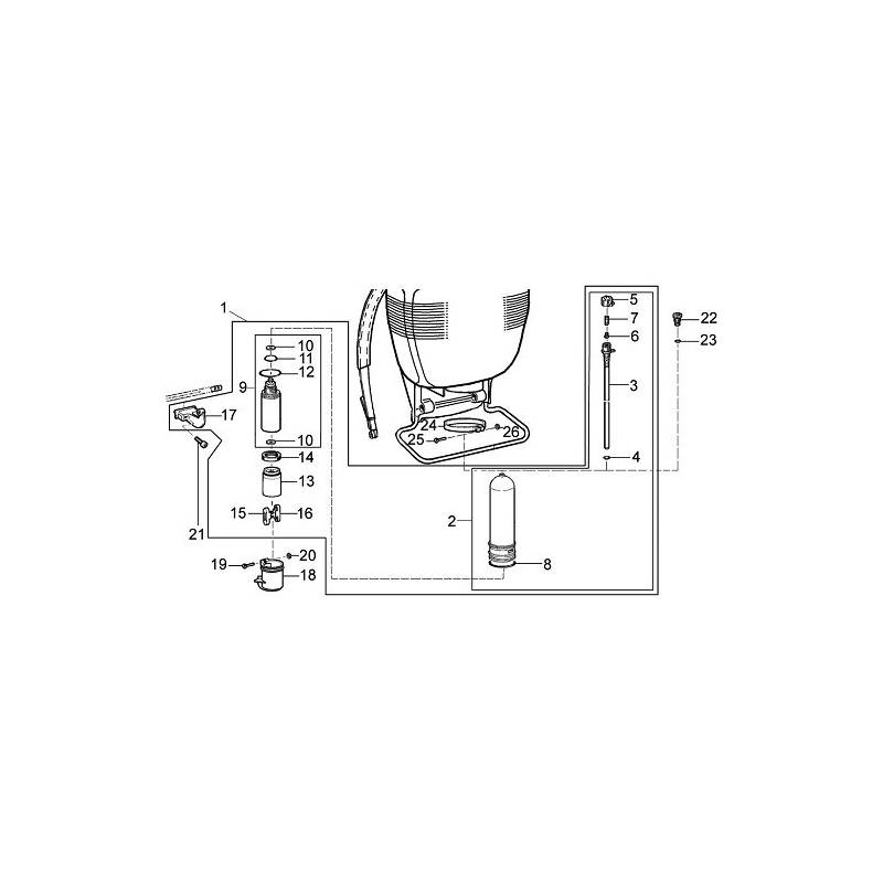 Joint de tête de piston pulvérisateur Solo 425 - 435 - 473P