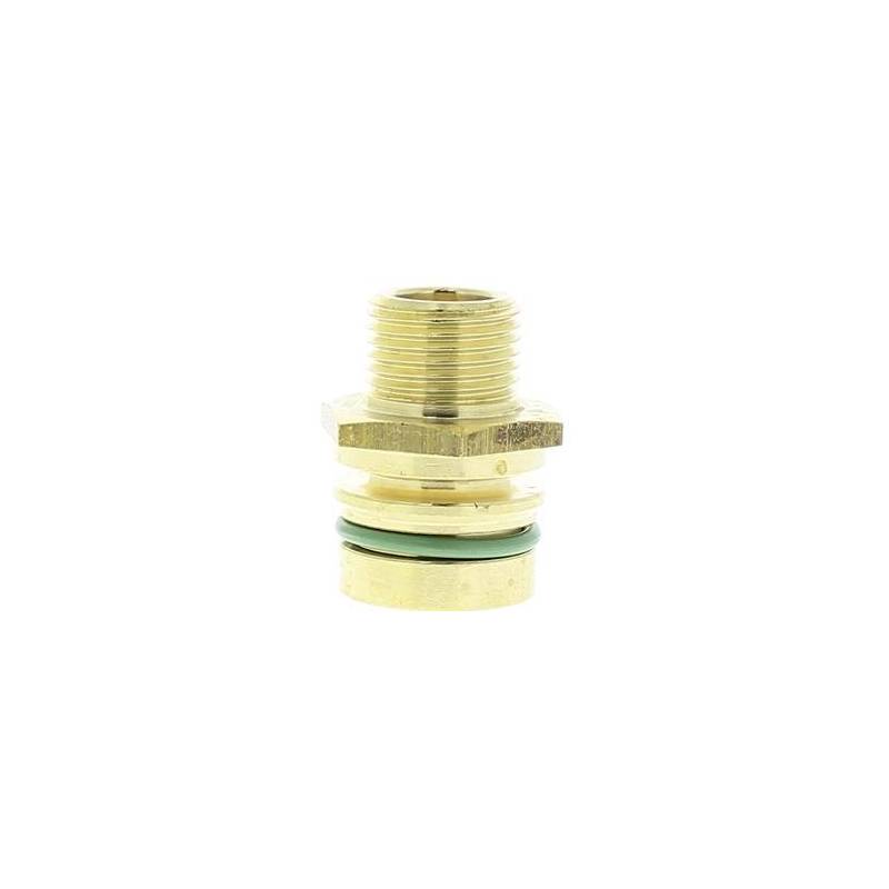 Raccord laiton sortie vannes 463/863 20/40 bars - 1/2" - trou 12.5 mm