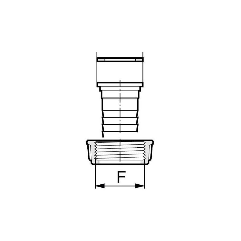 Joint plat pour écrou 3/8" - 14.8 x 10 x 2 mm Joint plat pour écrou 3/8" - 14.8 x 10 x 2 mm
