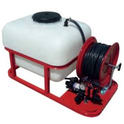 pulverisateur 200l-chassis-pompe electrique et enrouleur 50 m