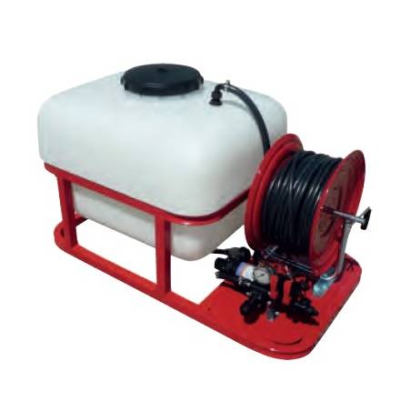 pulverisateur 200l-chassis-pompe electrique et enrouleur 50 m