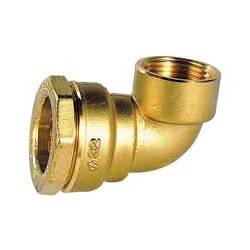 Racc. compr. Laiton Coude ø25 x F3/4"