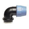 Racc. compr. polypro Coude ø25 x F3/4"