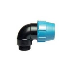 Racc. compr. polypro Coude ø25 x M3/4"