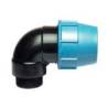 Racc. compr. polypro Coude ø25 x M3/4"