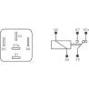 Mini relais 12V 20A/30A - type 30 85 86 87 87a