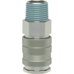 Raccord rapide femelle profil européen 7.2-7.4 mm - 1/2"M