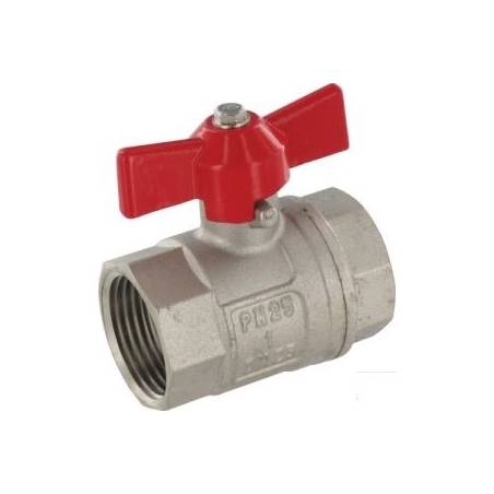 Vanne manuelle F/F 1" - poignée papillon