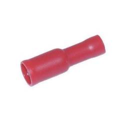 Cosse cylindrique femelle 4 mm rouge (x6)