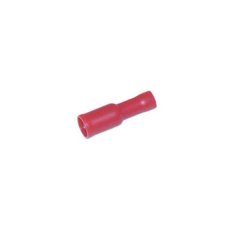 Cosse cylindrique femelle 4 mm rouge (x6)