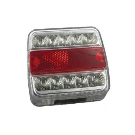 Feu arrière à LED carré universel - 5 fonctions