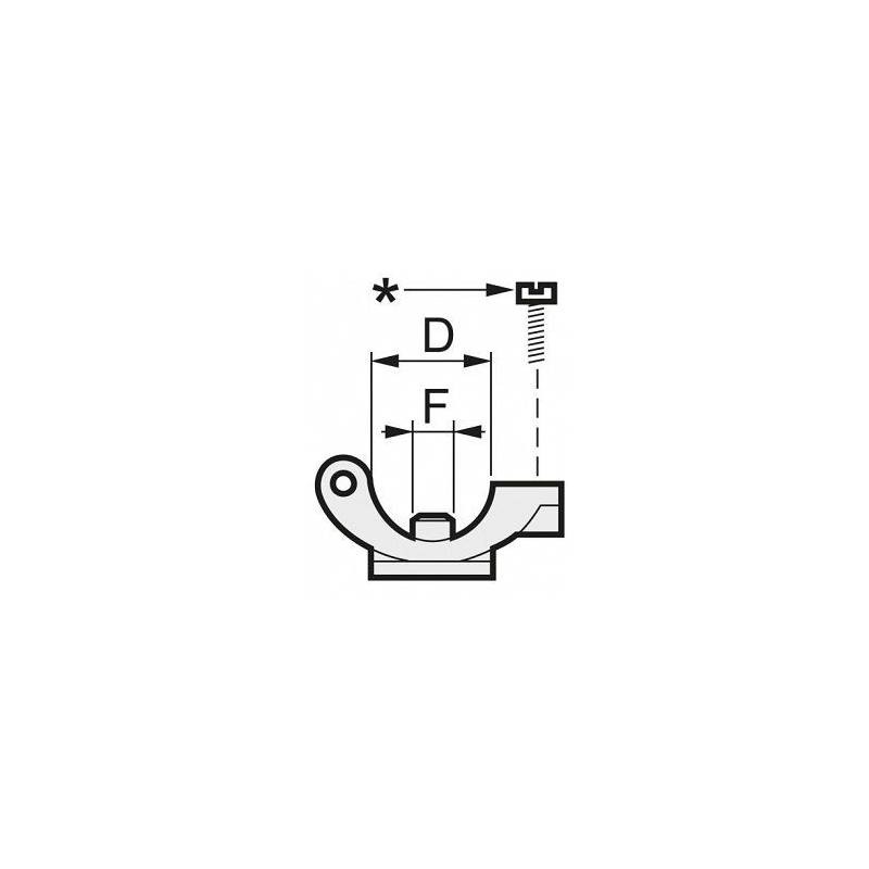 Porte buse monojet à collier Ø 20 mm - trou 7 mm - sans antigoutte - écrou 3/8"