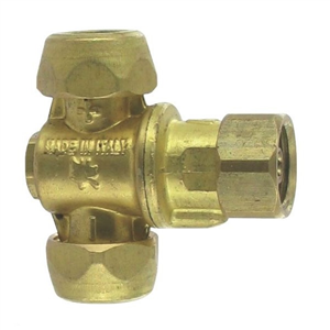 Porte Buse 2 sorties Laiton - Braglia M70 - Filetage  M 18 x1.5 Femelle