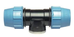 Racc. compr. polypro Té ø25 x F3/4"