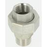 Raccord Union Inox pour manomètre 1/2"M X 1/2"F
