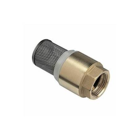 Clapet anti-retour laiton avec crépine inox 1"1/2 F