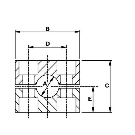 Collier de serrage de tube 18 mm