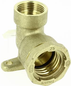 Racc. compr. Laiton Applique ø25 x F3/4"