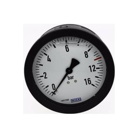 manomètre à echelle dilatée 100 mm - 1/4"arrière- fixation axial - 0-8-16 bar