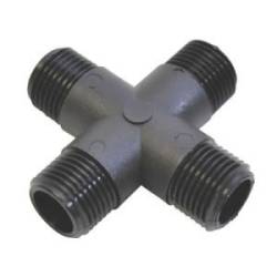 Raccord 4 voies 1/2" M - croix