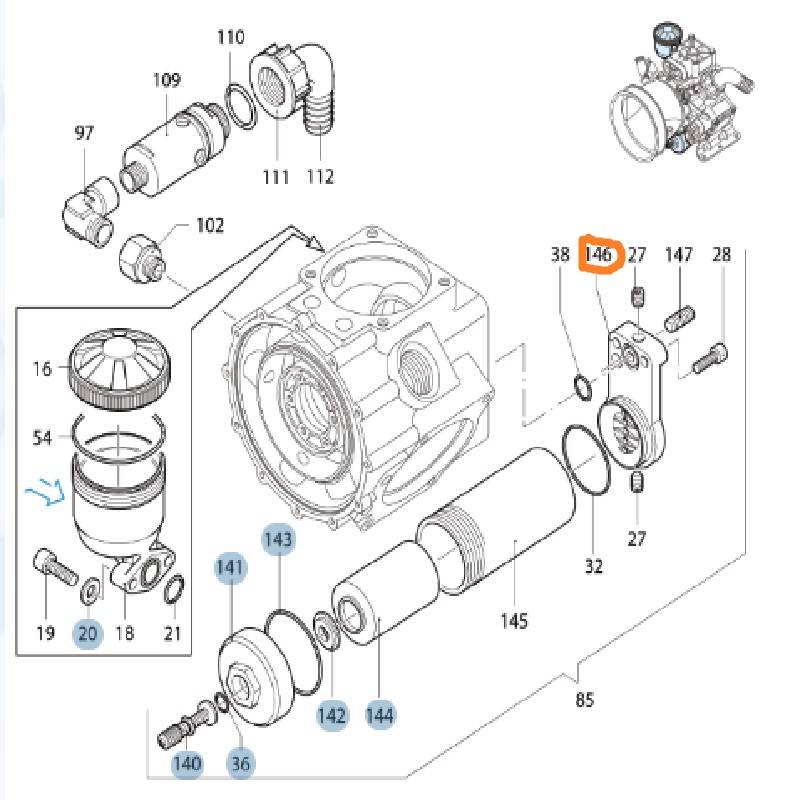 1800290-support cloche à air pompe AR713