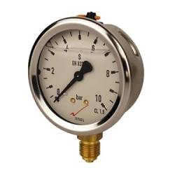 mano linéaire 63 mm 1/4 - fixation périphérique - 0-10 bar