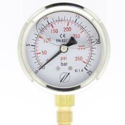 mano linéaire 63 mm 1/4 - fixation périphérique - 0-25 bar