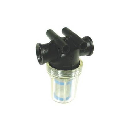 Filtre de tronçon Arag 324-0T - 1/2" F - bol transparent 50 mesh bleu