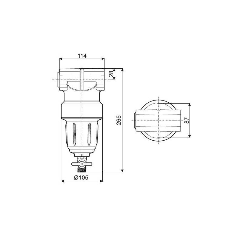 Filtre refoulement Arag 3452 - brides Arag 863/463 - 50 bars - 50 mesh bleu